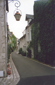 Un vicolo del centro storico di Beaugency, dove sono raccolti i maggiori monumenti della citt
