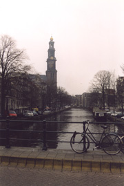 Vista sulla Grote Kerk, nei pressi della casa di Anna Frank