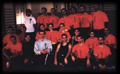 Terni, 22 dicembre 2002: il gruppo dei partecipanti allo stage del M. Ansaldo sulla Peng Kyuhn del Choy Li Fat