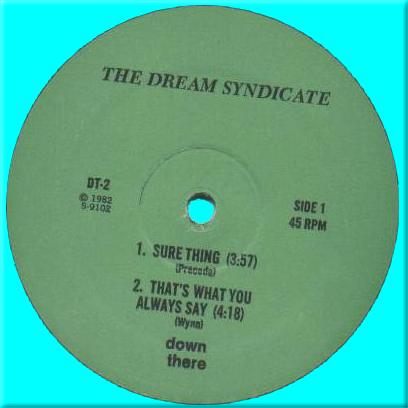label of The Dream Syndicate EP