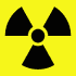 simbolo della radiattività e radiazioni